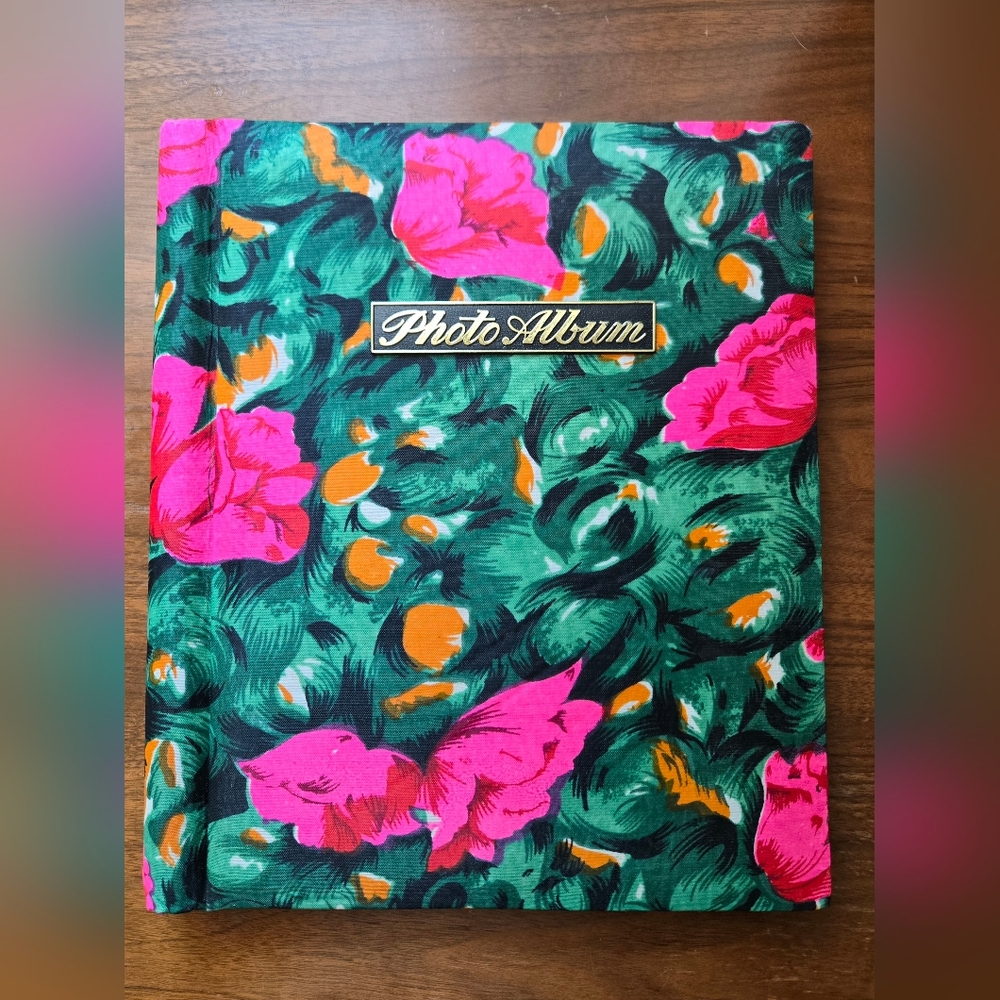 Vintage 60s 70s Floral Photo Album